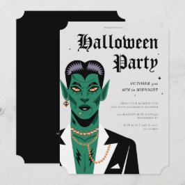 Invitación Partido Halloween de Frankenstein