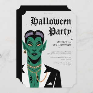 Invitación Partido Halloween de Frankenstein