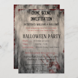 Invitación Partido Halloween de Investigación de Escenas Crim