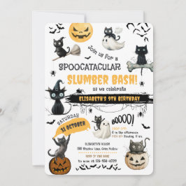 Invitación Partido Halloween de la Madera Spoocatacular