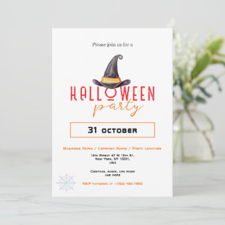 Invitación Partido Halloween de la Oficina de Negocios de la 