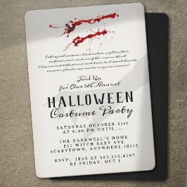 Invitación Partido Halloween de la Sangre de Vampiro