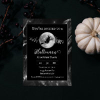 Partido Halloween de la silueta negra