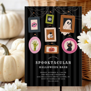 Invitación Partido Halloween de Retratos Familiares