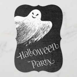 Invitación Partido Halloween - Ghost Ghostly
