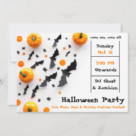 Invitación Partido Halloween Moderno