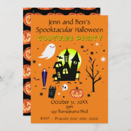 Invitación Partido Halloween Spooktacular