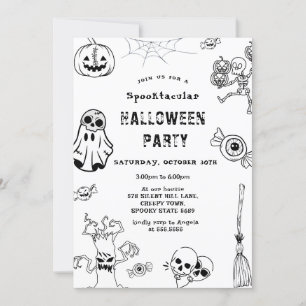 Invitación Partido Halloween Spooktacular
