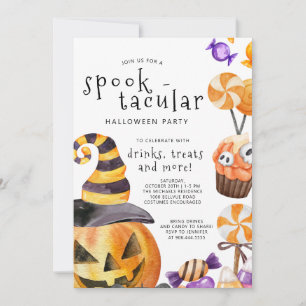 Invitación Partido Halloween Spooktacular