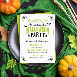 Invitación Partido Halloween Spooktacular