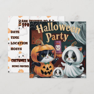 Invitación Partido Halloween Spooktacular