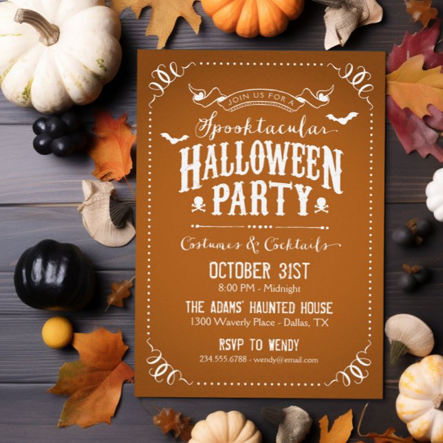 Invitación Partido Halloween Spooktacular de Moda Rusa (Subido por el creador)