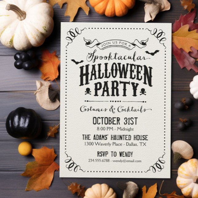Invitación Partido Halloween Spooktacular de Moda Rusa (Subido por el creador)