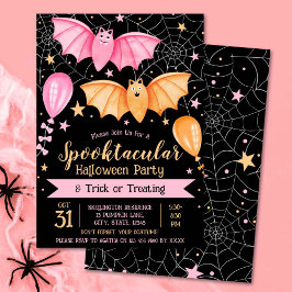 Invitación Partido Halloween Spooktacular y truco o tratamien