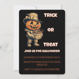 Invitación Partido Jack o lantern Halloween