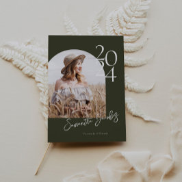 Invitación Partido Moderno de Graduación de Foto Minimalista 