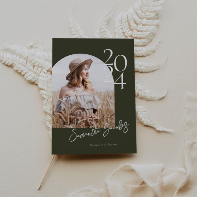 Invitación Partido Moderno de Graduación de Foto Minimalista  (Subido por el creador)