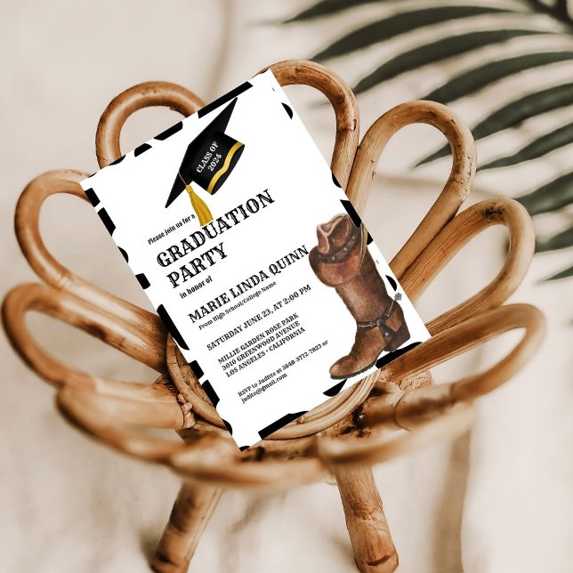 Invitación Partido Rústico de Graduación de Vaqueros Occident (Subido por el creador)