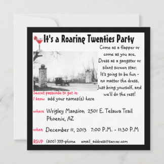 Invitación Partido temático de la prohibición de los locos ve