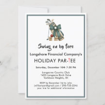 Partido temático del golf de Navidades empresarial