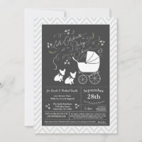 Partido temático francés del Bulldog - Baby Shower