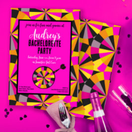 Invitación Partido temático Juego de Darts Bachelorette