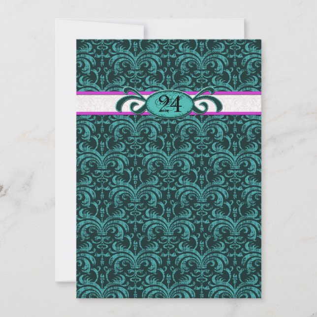 Invitación Partido temático Southern Belles y Vampiros Gótico (Anverso)