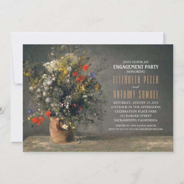 Invitación Partido único de compromiso ruso de la bolsa de fl (Anverso)
