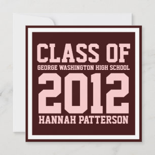 Invitación Partido Uniforme de Graduación Rosa Chica Deportiv