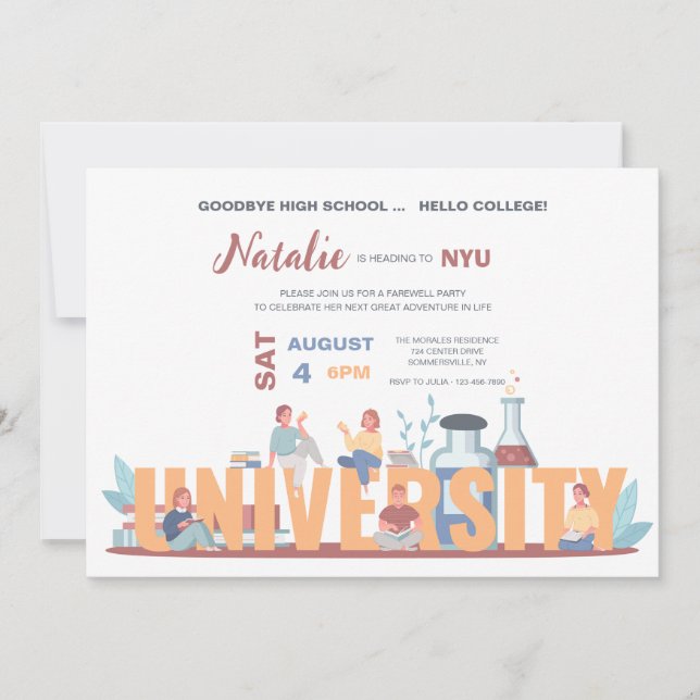 Invitación Partido Universitario de Graduación (Anverso)