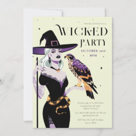 Invitación Partido Witch Halloween