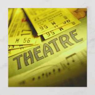 Invitación Partitura y boletos del teatro