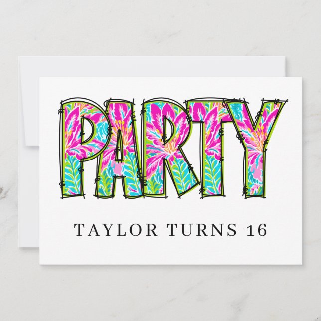 Invitación * PARTY PHOTO Birthday Any  Event Personalize (Anverso)