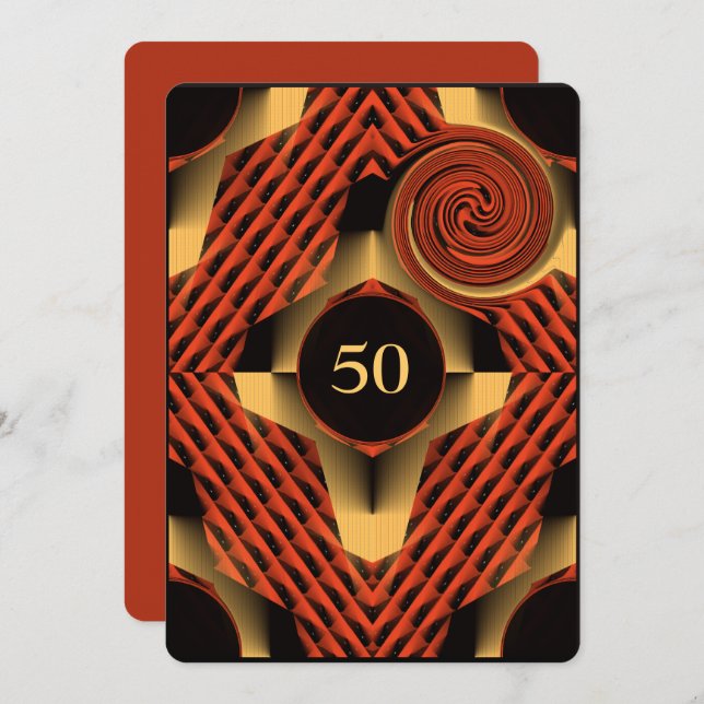 Invitación Party Red (Anverso / Reverso)