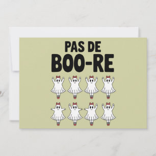 Invitación Pas de Boo-re Ballerina Ghost Halloween Spooky