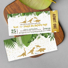 Invitación Pasado de entradas para el bosque de Dinosaur, Pur