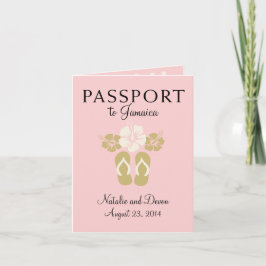 Invitación Pasaporte Boda de Ocho Ríos Jamaica