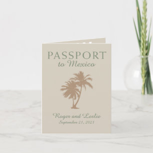 Invitación Pasaporte Boda de Puerto Vallarta México