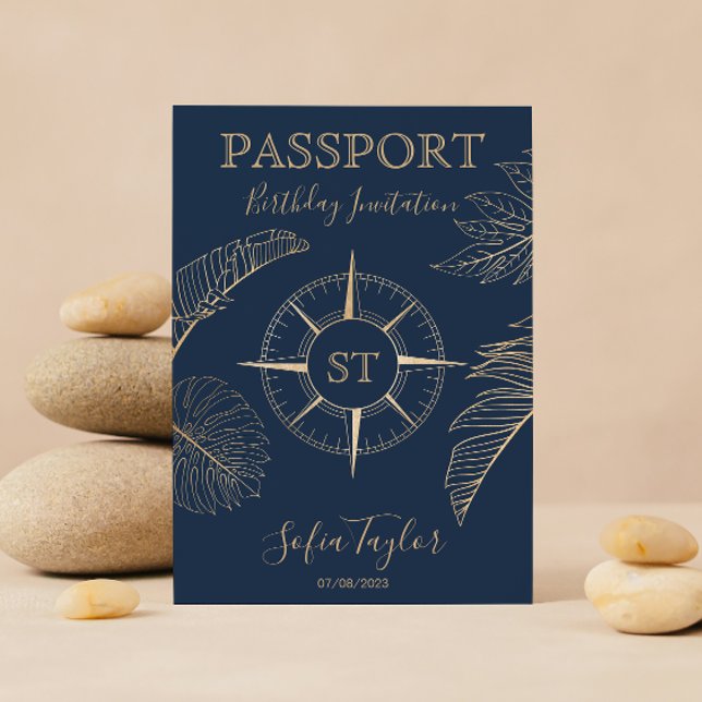 Invitación Pasaporte de cumpleaños al Mapa Mundial de México (Subido por el creador)