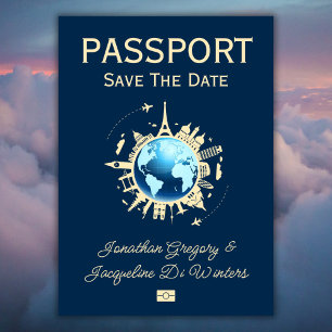 Invitación Pasaporte de destino de personalizado Divertido Gu