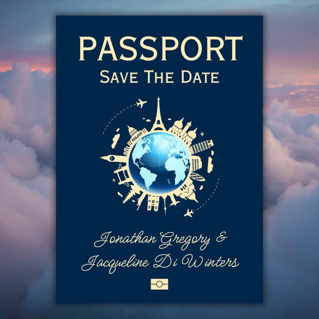 Invitación Pasaporte de destino de personalizado Divertido Gu (Subido por el creador)