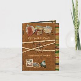 Invitación pasaporte de fiesta