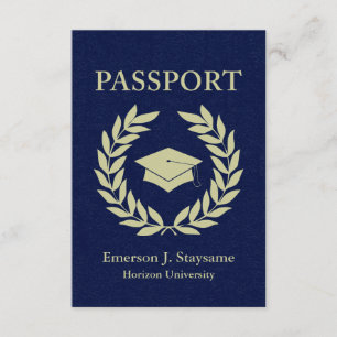 Invitación pasaporte de graduación