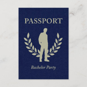 Invitación pasaporte de soltero