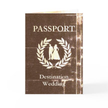 pasaporte del boda del destino