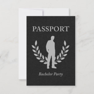 Invitación pasaporte para la despedida de soltero