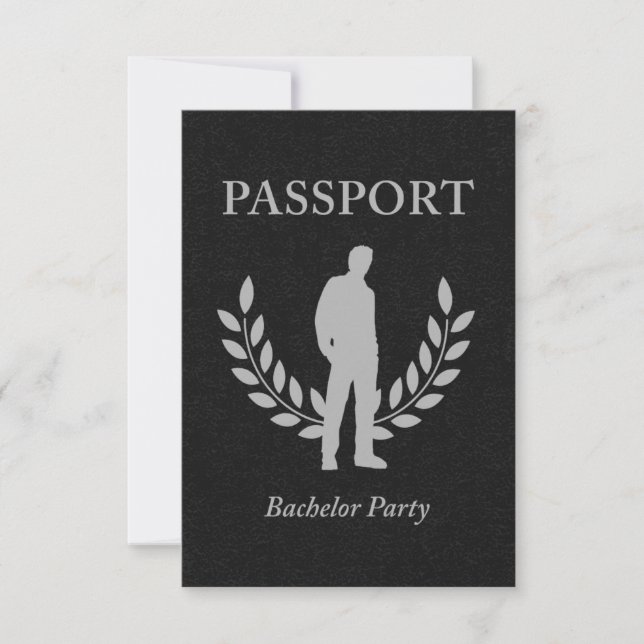 Invitación pasaporte para la despedida de soltero (Anverso)