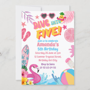 Invitación Pasar a la fiesta de cumpleaños de la quinta pisci