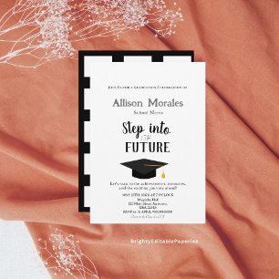 Invitación Pasar a la futura graduación clásica simple
