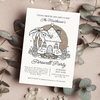 Invitación Pasar Por Alto Por Summer Beachy Adiós Fiesta